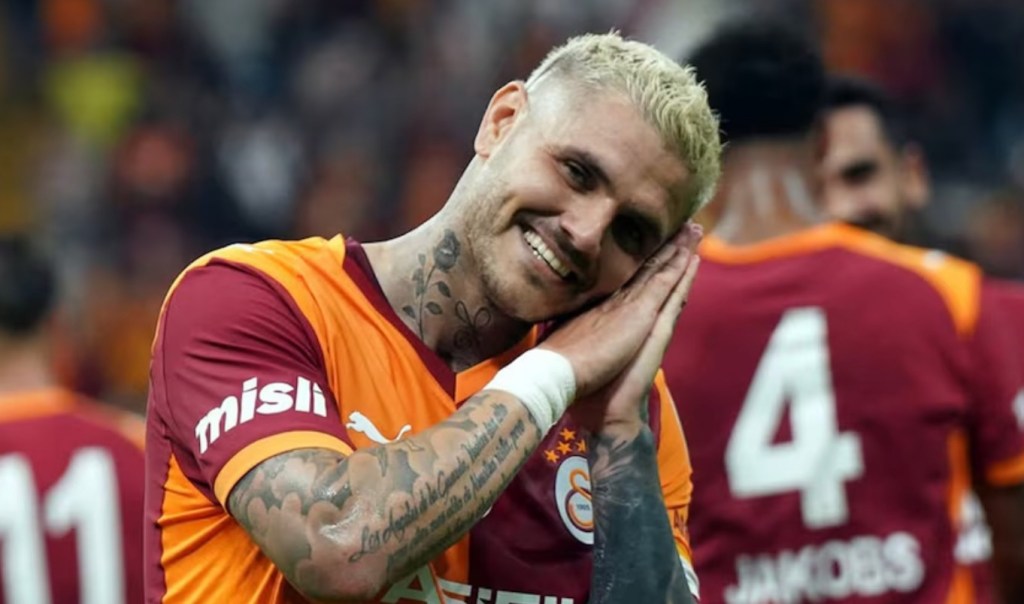 El particular festejo de Mauro Icardi tras volver a marcar un gol con el&nbsp;Galatasaray