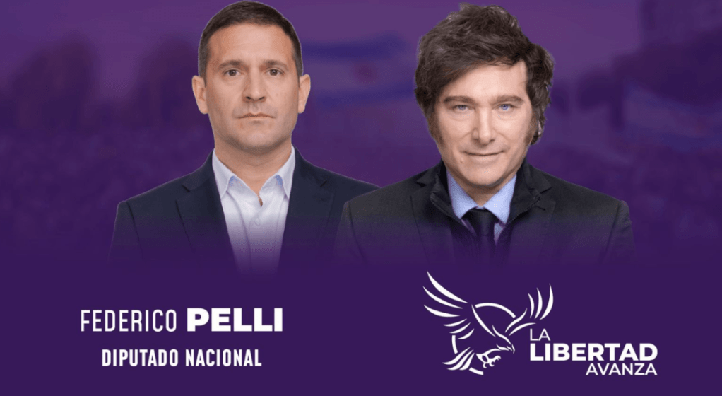 Federico Pelli, el candidato de La Libertad Avanza, convocó a votar por las reformas y “no quedarse a medio&nbsp;camino”