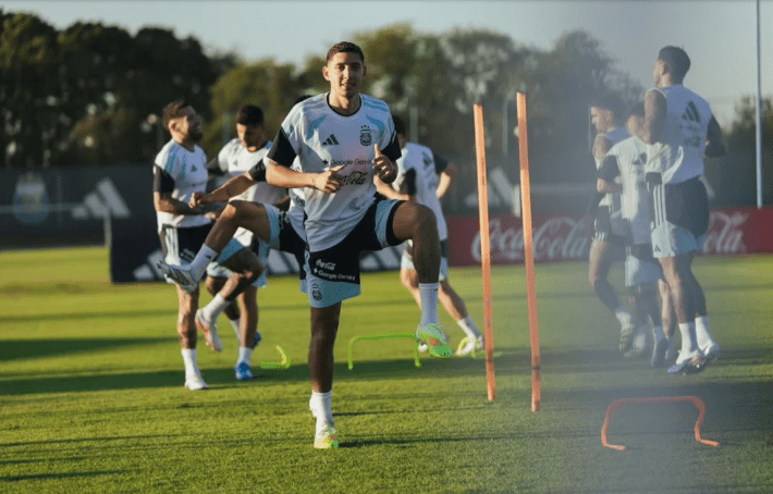 La Selección argentina de fútbol completó su segunda práctica en&nbsp;Ezeiza